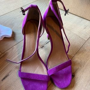 BNWT suede heels from Nordstrom Rack.